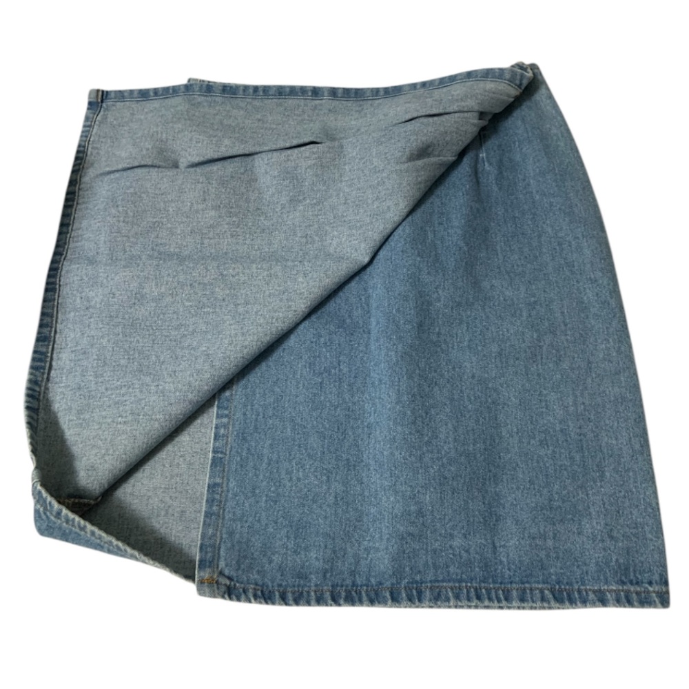 Vivaldi Blue Denim Wrap Skirt size 12 - Picture 3 of 6